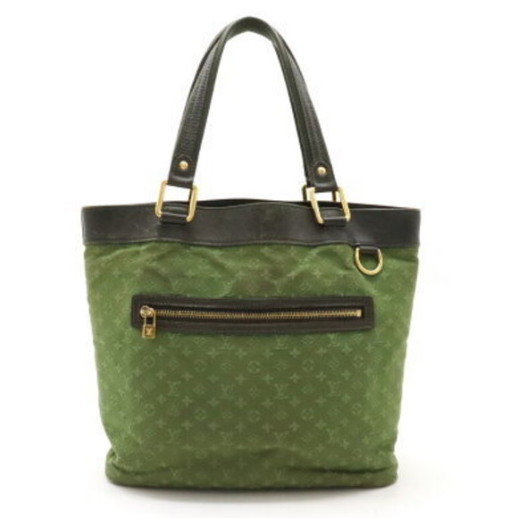 Louis Vuitton Monogram Lucille GM Tote Shoulder Bag Leather Khaki Green - Picture 1 of 9